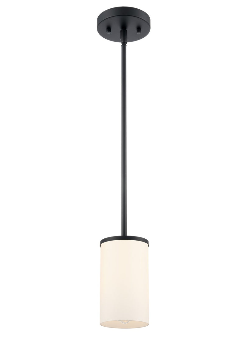 Millennium 2711WG-MB One Light Mini Pendant, Matte Black