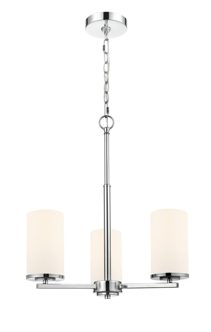 Millennium 2713WG-CH Three Light Chandelier, Chrome