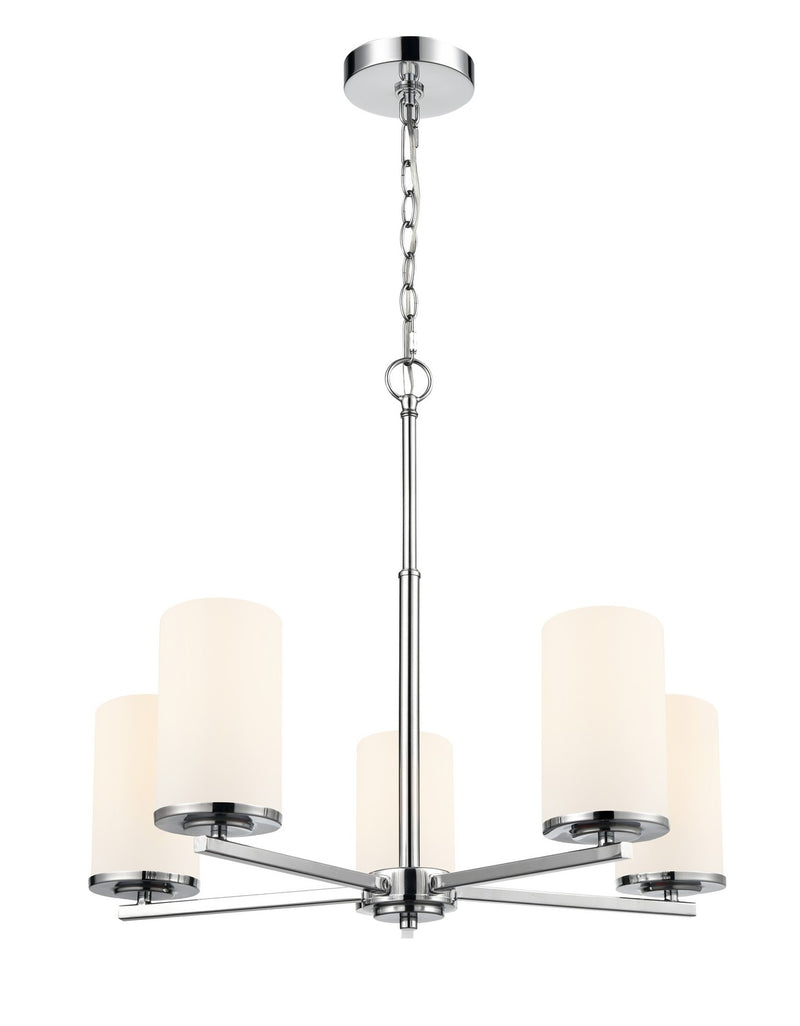 Millennium 2715WG-CH Five Light Chandelier, Chrome