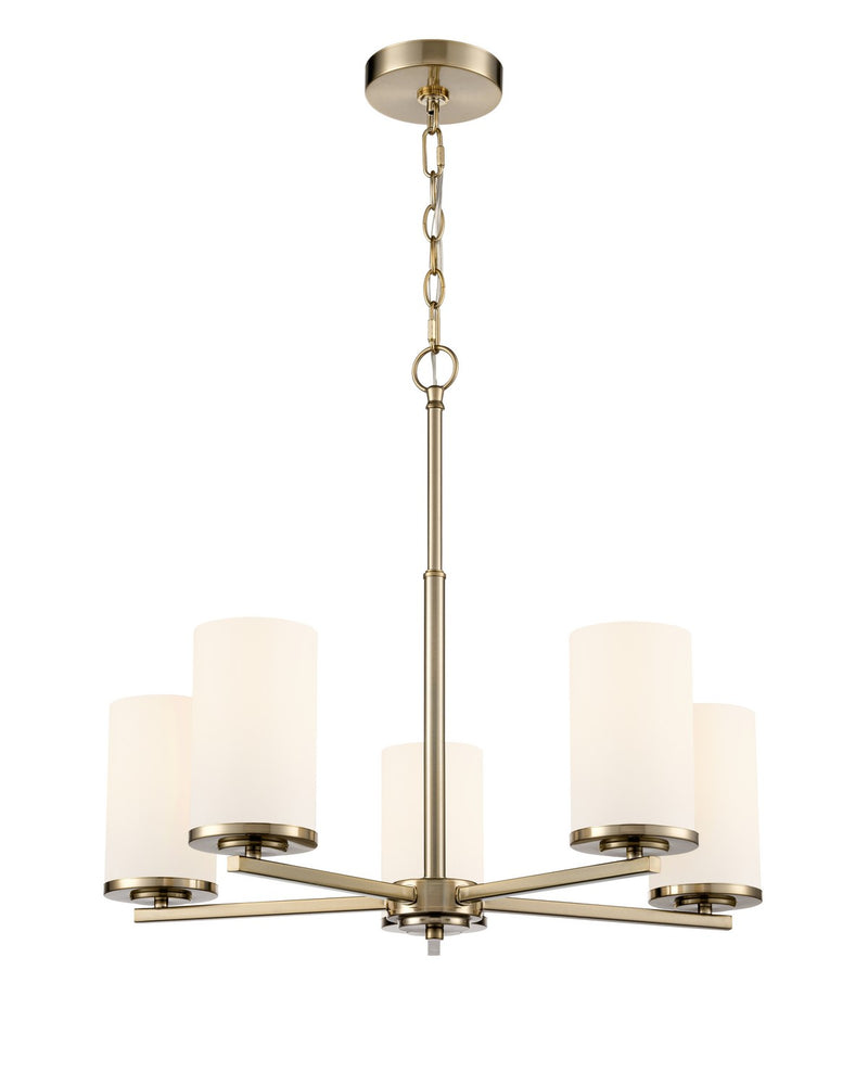 Millennium 2715WG-MG Five Light Chandelier, Modern Gold