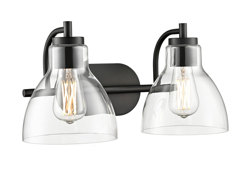 Millennium 6202-MB Two Light Vanity, Matte Black