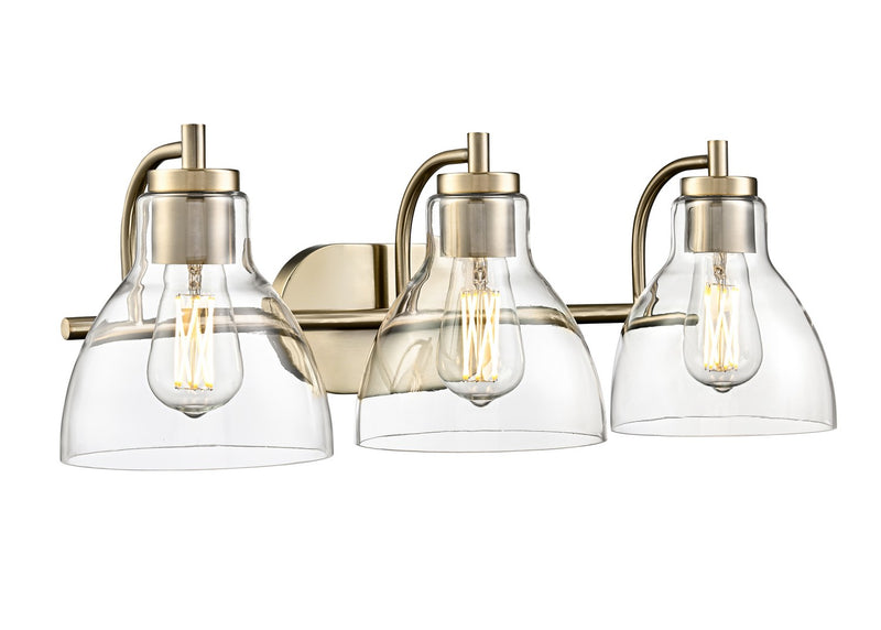 Millennium 6203-MG Three Light Vanity, Modern Gold