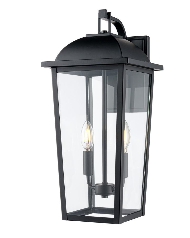Millennium 6302-PBK Two Light Outdoor Wall Lantern, Powder Coated Black