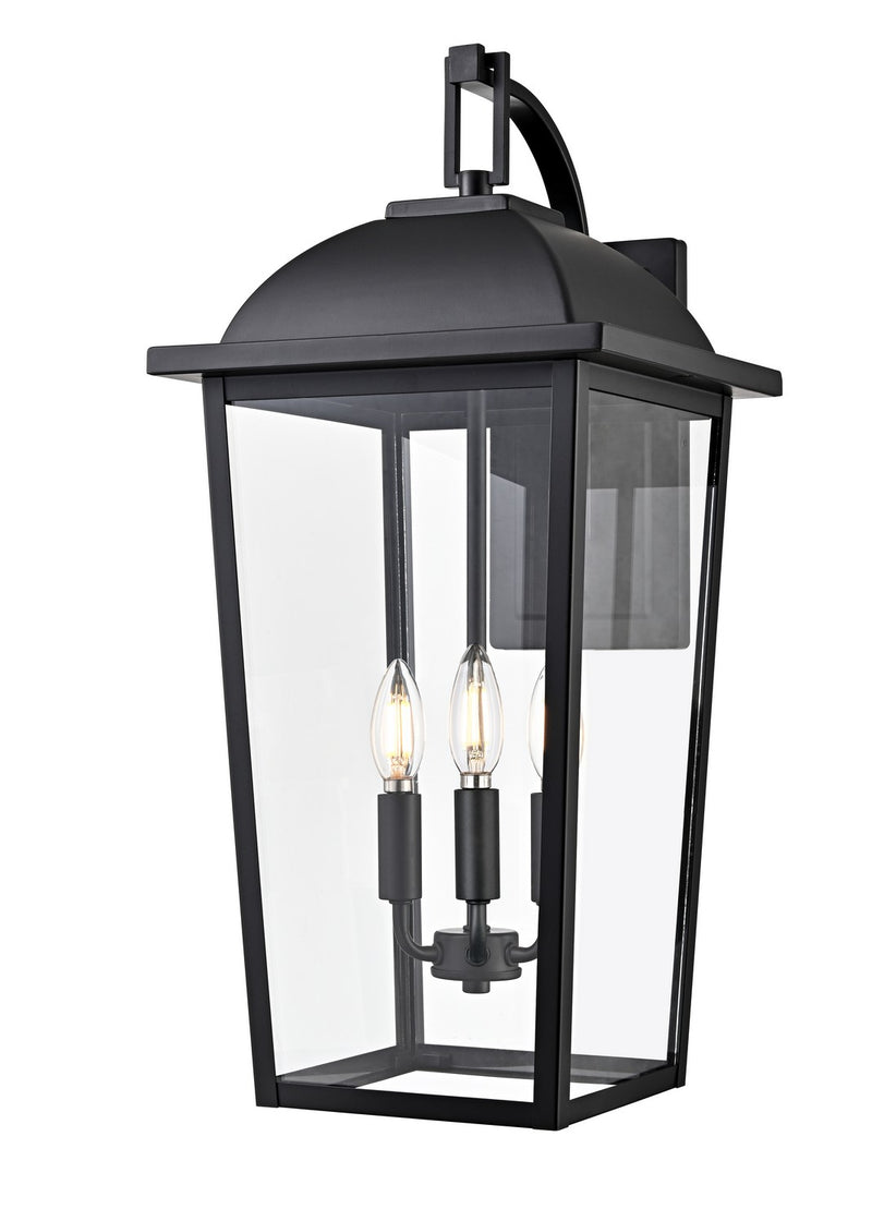 Millennium 6303-PBK Three Light Outdoor Wall Lantern, Powder Coated Black