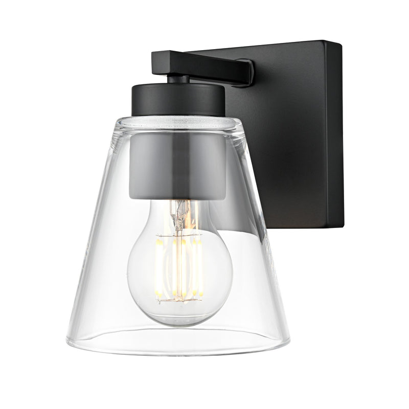 Millennium 64001-MB One Light Wall Sconce, Matte Black