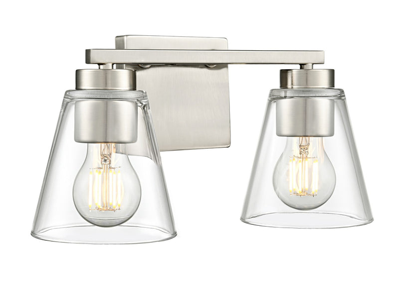 Millennium 64002-BN Two Light Vanity, Brushed Nickel