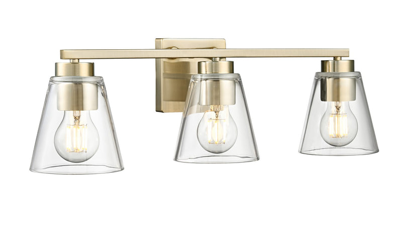 Millennium 64003-MG Three Light Vanity, Modern Gold