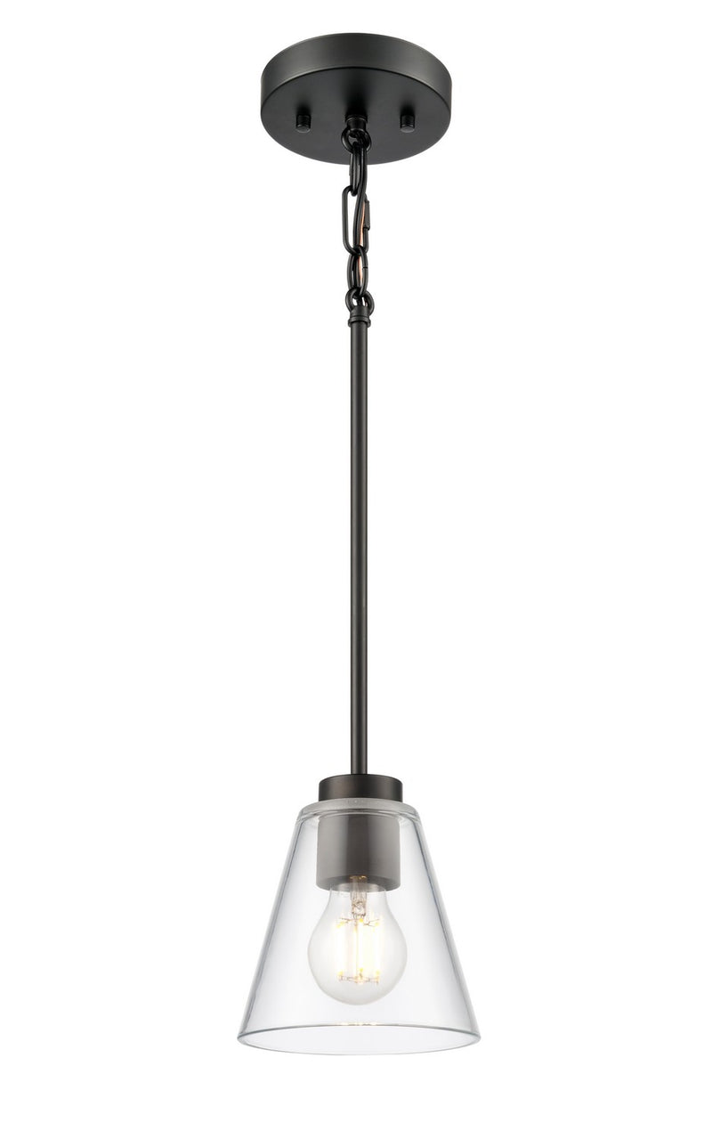 Millennium 64101-MB One Light Mini Pendant, Matte Black
