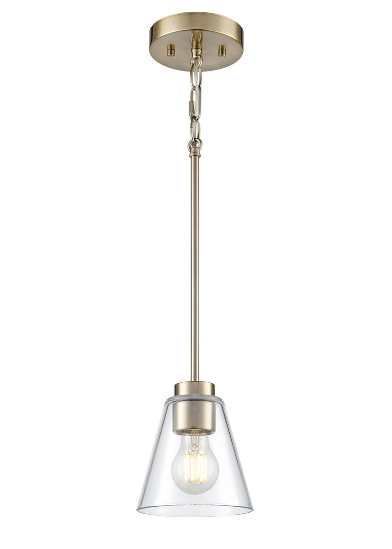 Millennium 64101-MG One Light Mini Pendant, Modern Gold