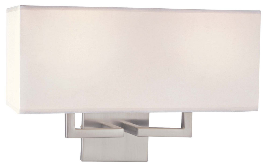 George Kovacs P472-084 Two Light Wall Sconce, Brushed Nickel