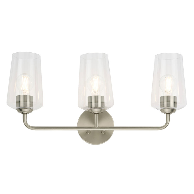 Progress Lighting P300541-009 Three Light Bath & Vanity, Brushed Nickel
