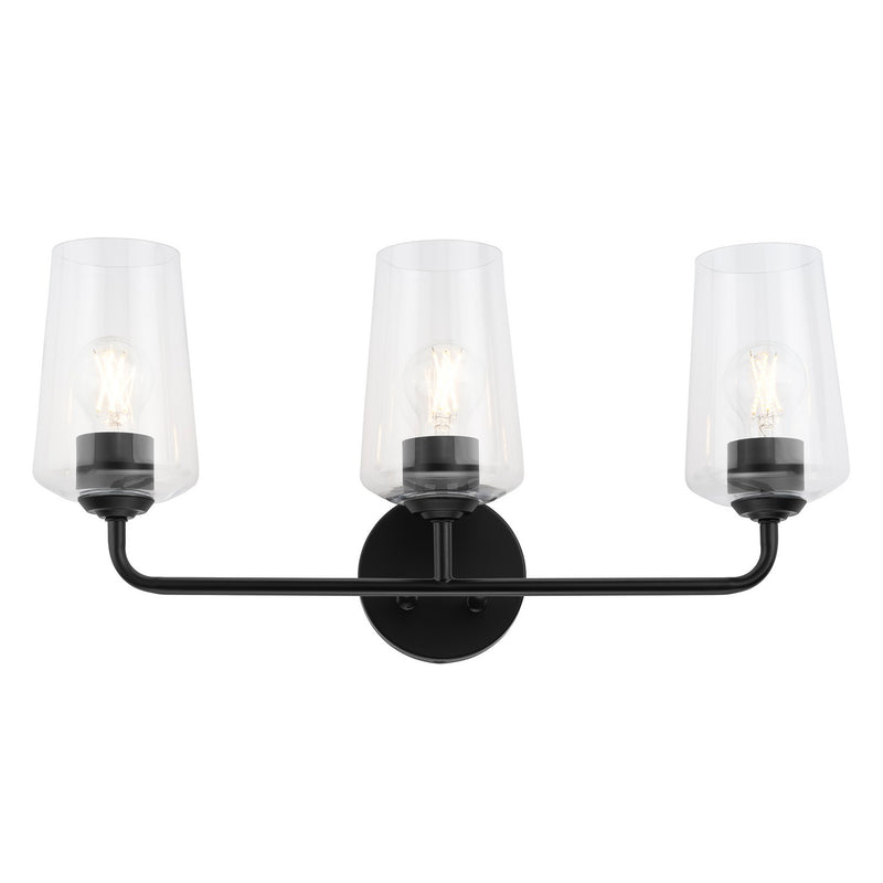 Progress Lighting P300541-031 Three Light Bath & Vanity, Black