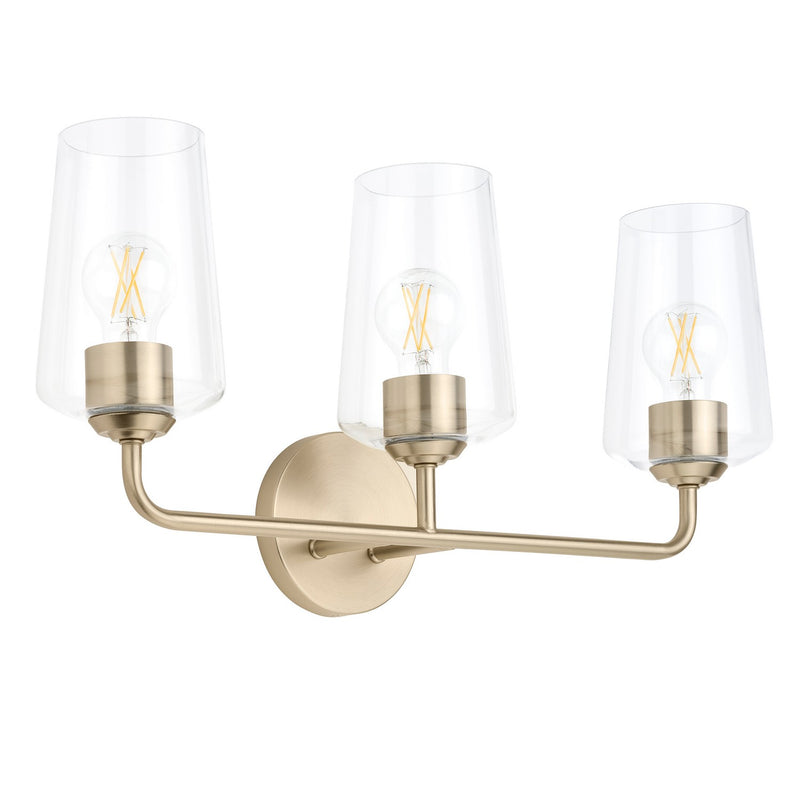 Progress Lighting P300541-177 Three Light Bath & Vanity, Champagne Bronze