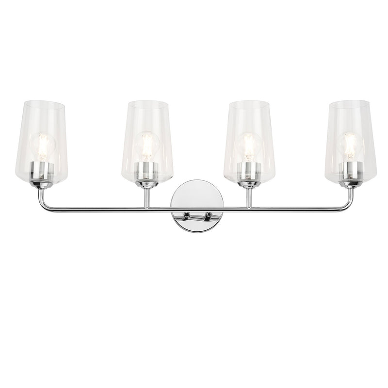 Progress Lighting P300542-015 Four Light Bath & Vanity, Polished Chrome