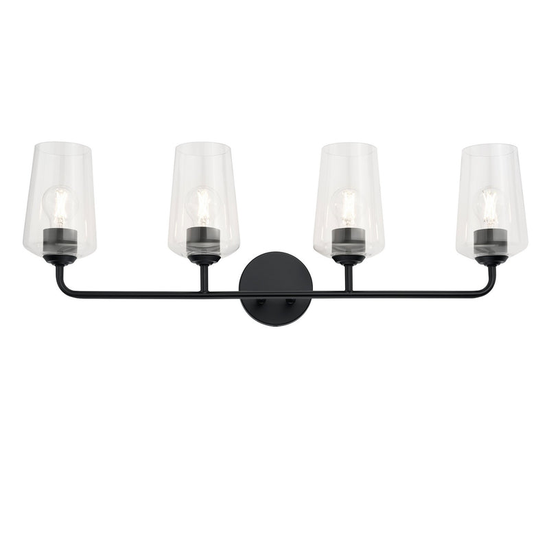 Progress Lighting P300542-031 Four Light Bath & Vanity, Black