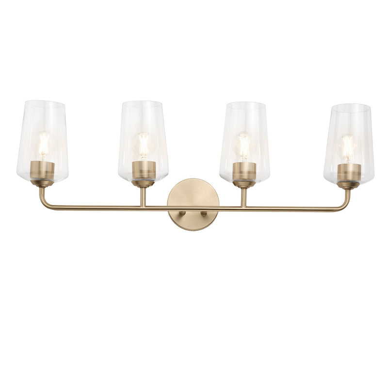Progress Lighting P300542-177 Four Light Bath & Vanity, Champagne Bronze