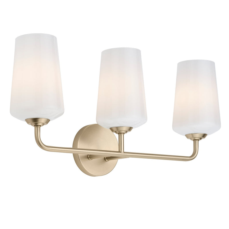 Progress Lighting P300544-177 Three Light Bath & Vanity, Champagne Bronze