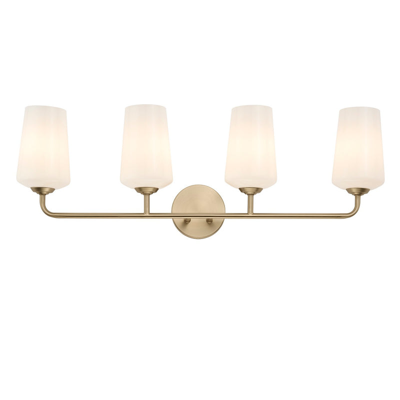 Progress Lighting P300545-177 Four Light Bath & Vanity, Champagne Bronze