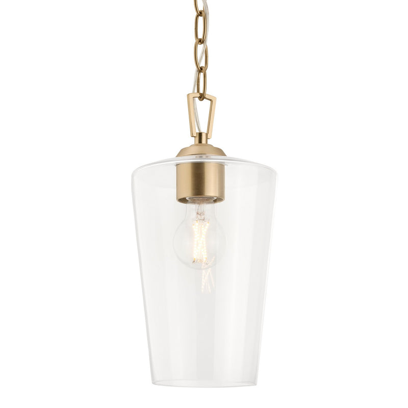 Progress Lighting P500506-177 One Light Pendant, Champagne Bronze