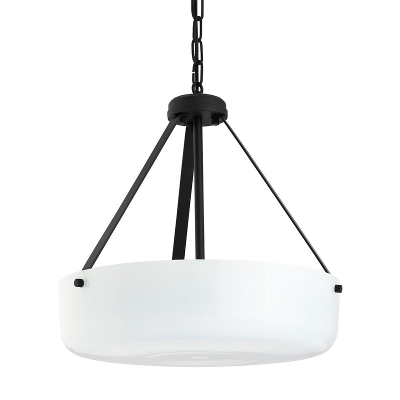 Progress Lighting P500507-031 Two Light Convertible Pendant, Black