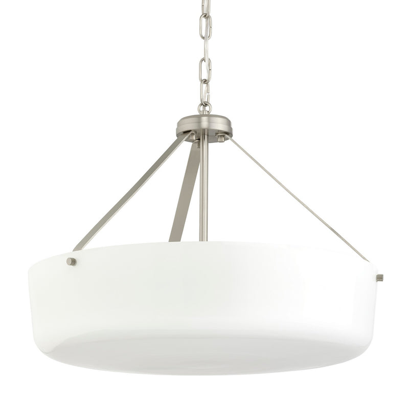 Progress Lighting P500508-009 Three Light Convertible Pendant, Brushed Nickel