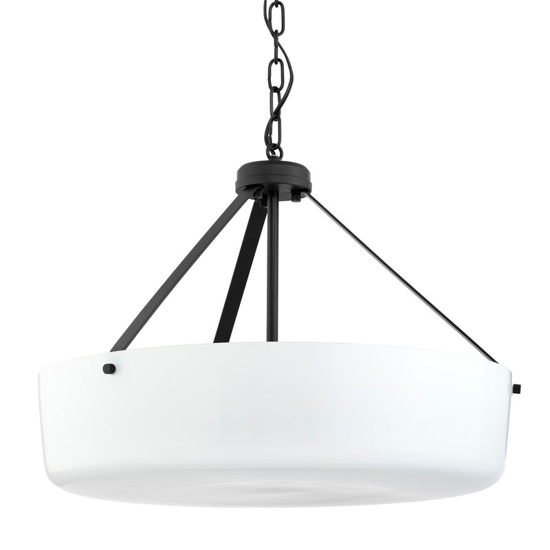 Progress Lighting P500508-031 Three Light Convertible Pendant, Black
