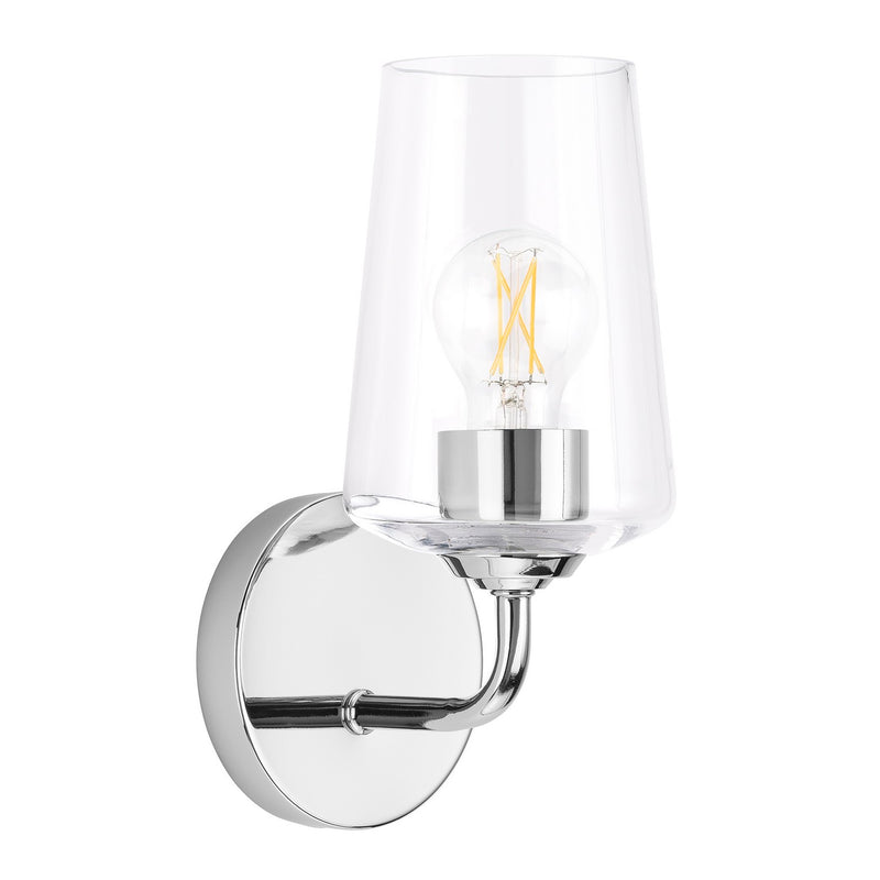 Progress Lighting P710148-015 One Light Wall Sconce, Polished Chrome