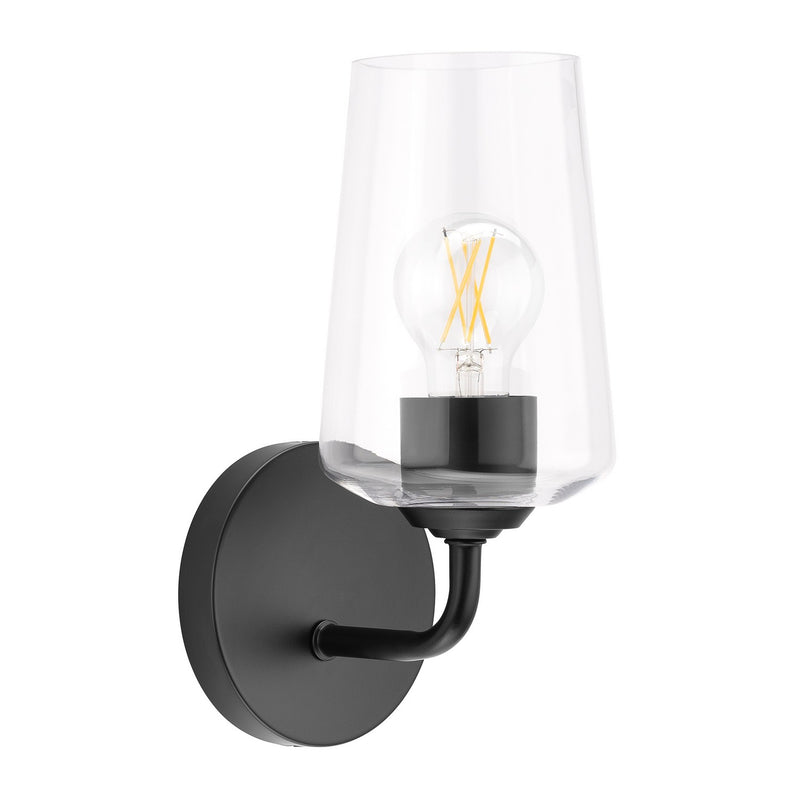 Progress Lighting P710148-031 One Light Wall Sconce, Black