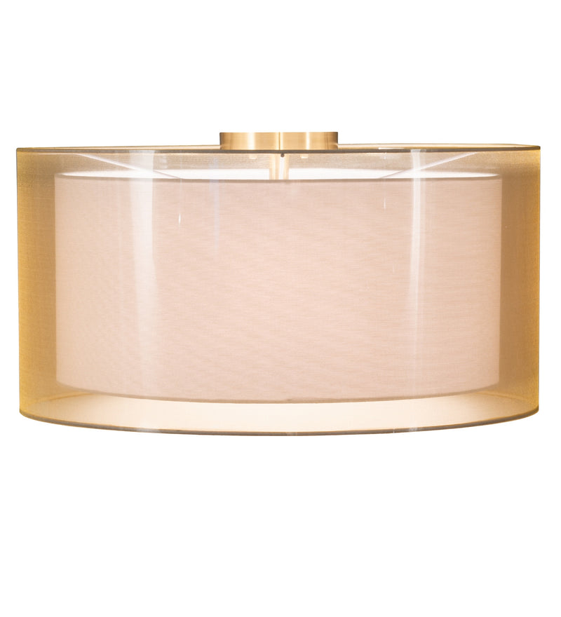 Meyda Tiffany 219363 LED Flushmount, Antique Brass