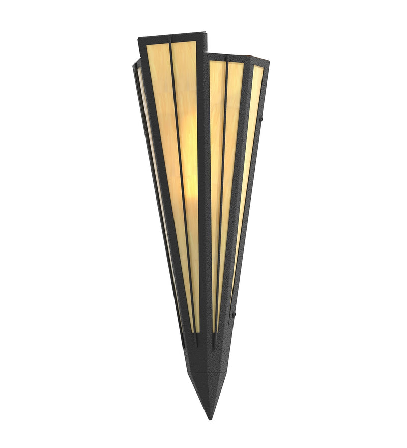Meyda Tiffany 255645 One Light Wall Sconce, Textured Black