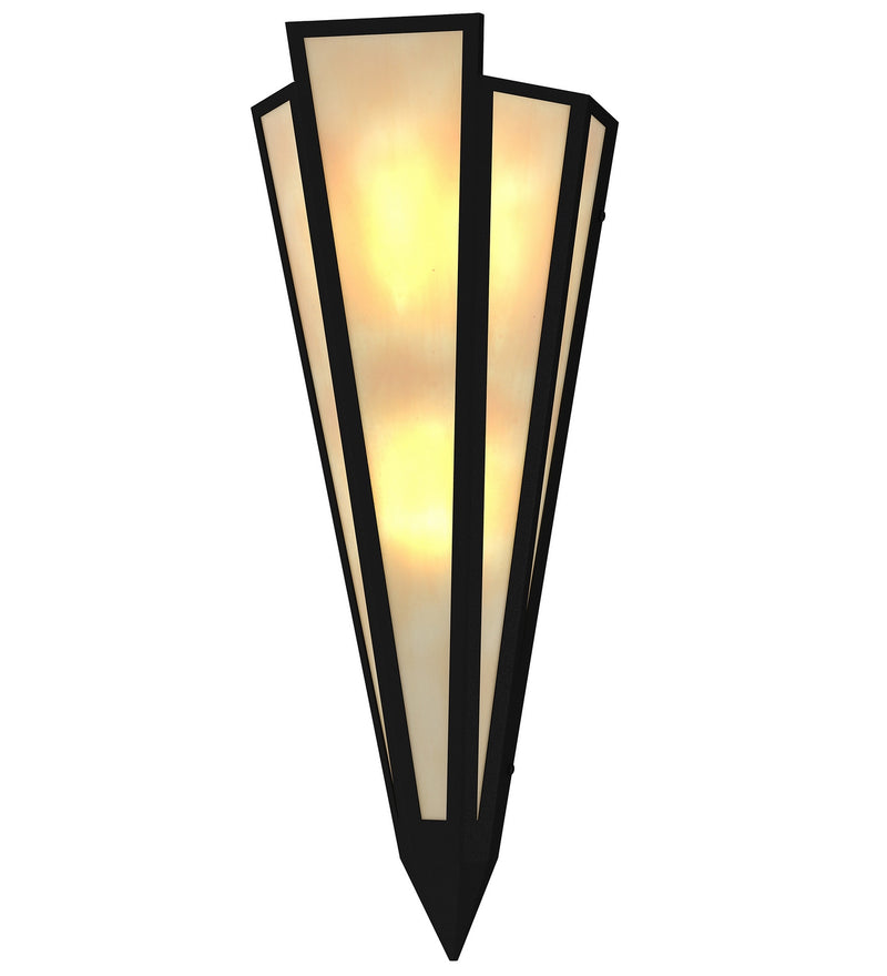 Meyda Tiffany 255751 Two Light Wall Sconce, Textured Black