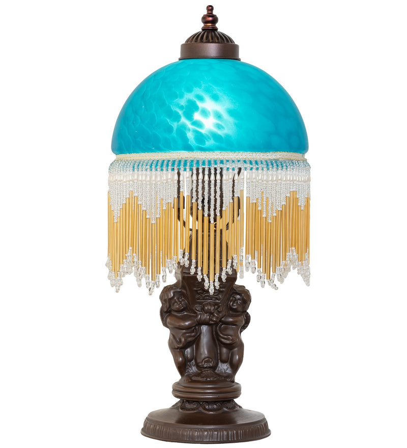 Meyda Tiffany 260709 One Light Mini Lamp, Mahogany Bronze