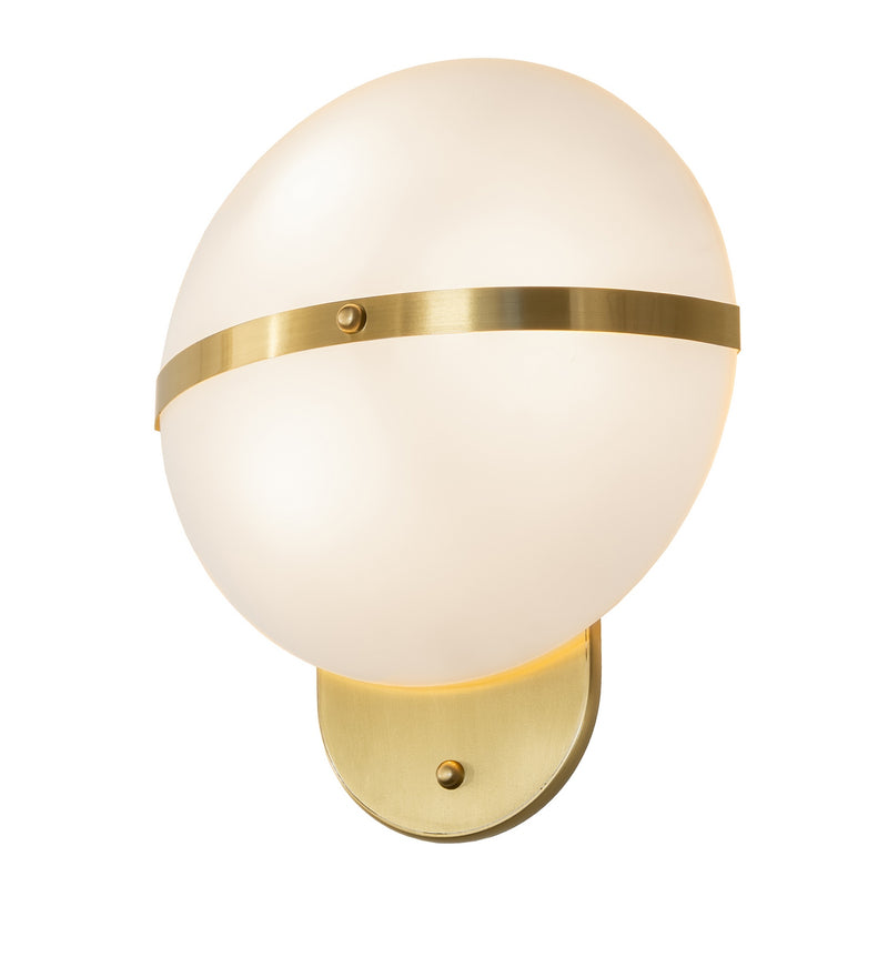Meyda Tiffany 282515 Three Light Wall Sconce, Brushed Brass