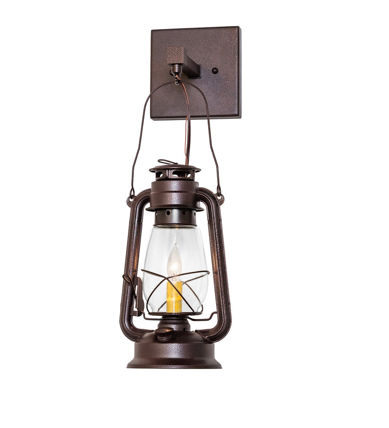 Meyda Tiffany 284246 One Light Wall Sconce, Distressed Rust