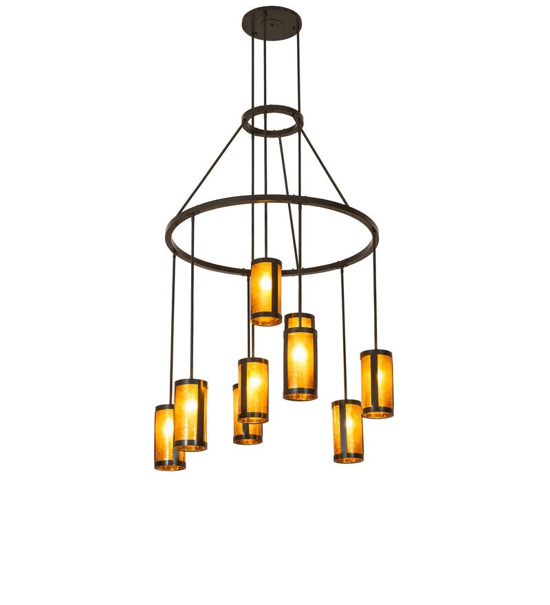 Meyda Tiffany 284701 Nine Light Chandelier, Timeless Bronze