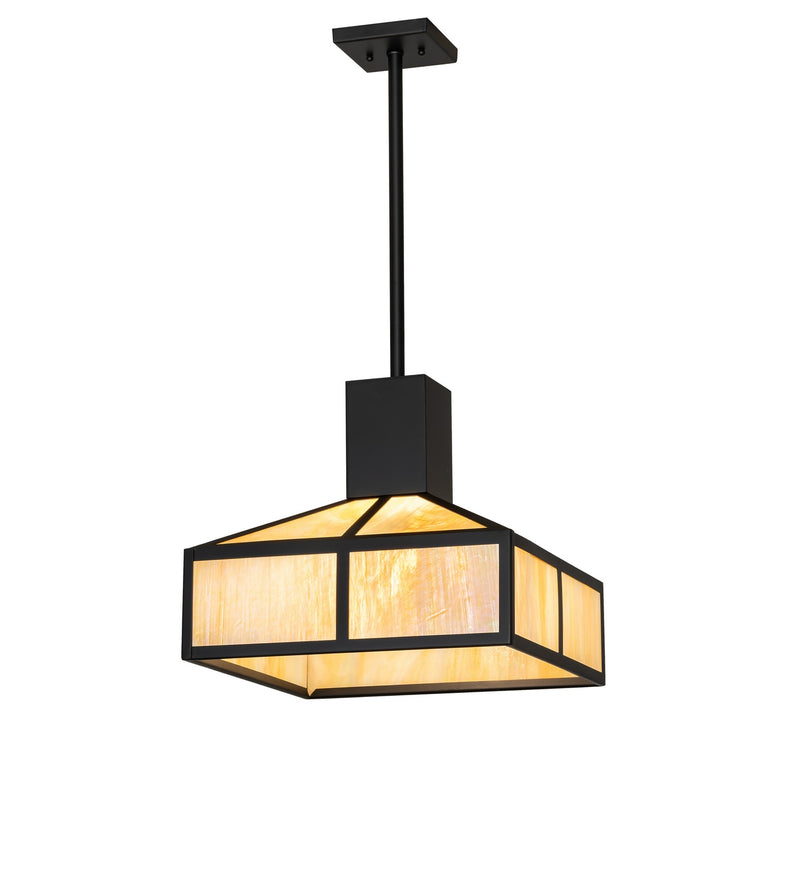 Meyda Tiffany 284723 One Light Pendant, Solar Black