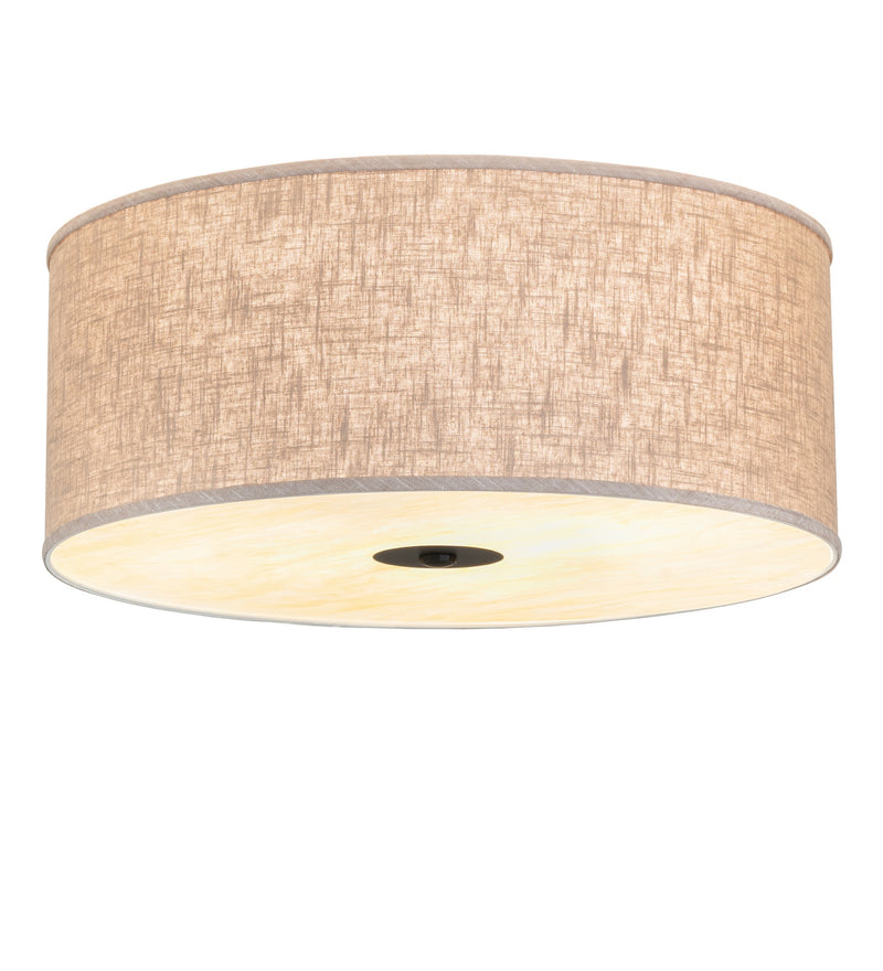 Meyda Tiffany 284907 LED Flushmount, Flat Black & Gloss White