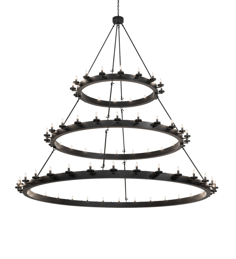Meyda Tiffany 285039 LED Chandelier, Solar Black