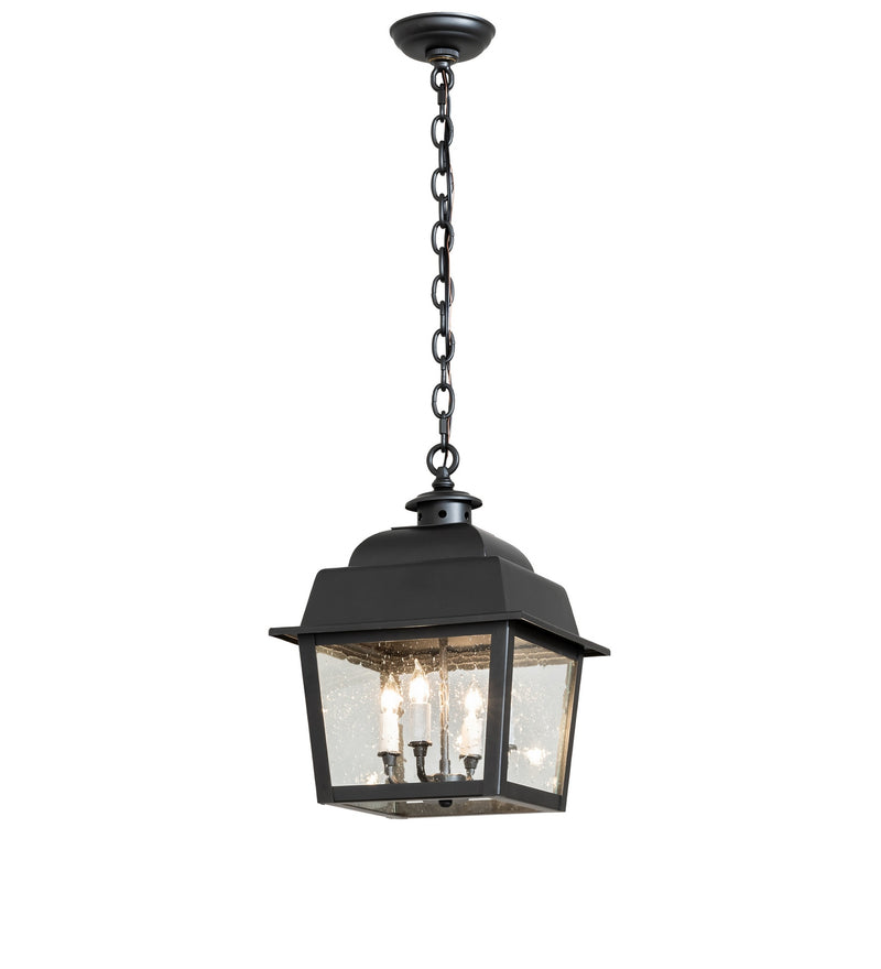 Meyda Tiffany 285091 Four Light Pendant, Wrought Iron