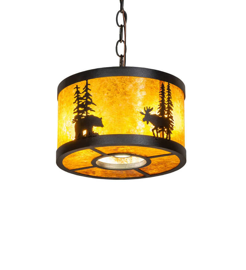 Meyda Tiffany 288428 Three Light Pendant, Textured Black