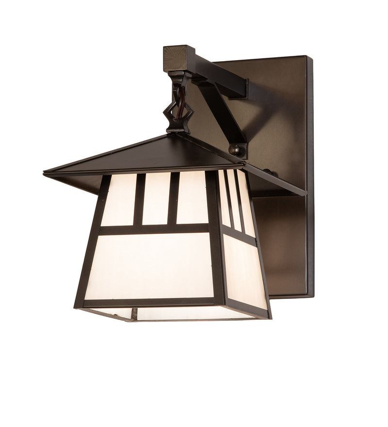 Meyda Tiffany 92875 One Light Wall Sconce, Craftsman Brown