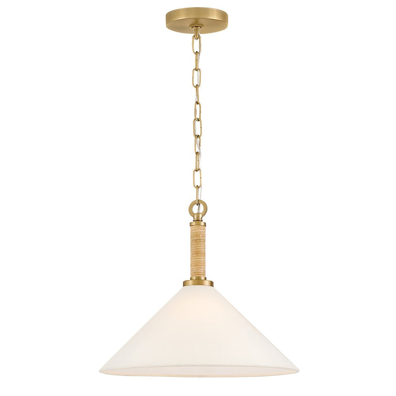 Lark 84417LCB LED Pendant, Lacquered Brass