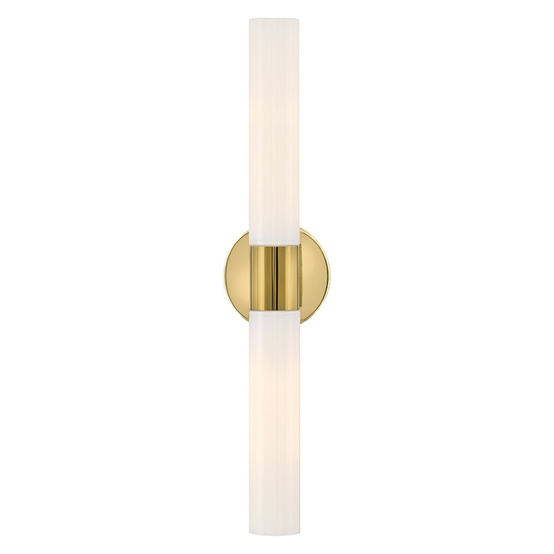 Lark 85402BBR-CO LED Vanity, Bright Brass