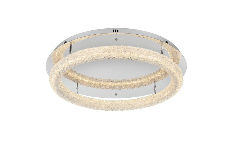 Elegant Lighting 3800F30C LED Flush Mount, Chrome