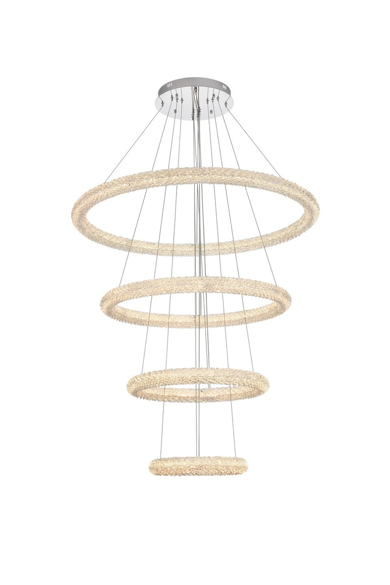 Elegant Lighting 3800G41C LED Chandelier, Chrome