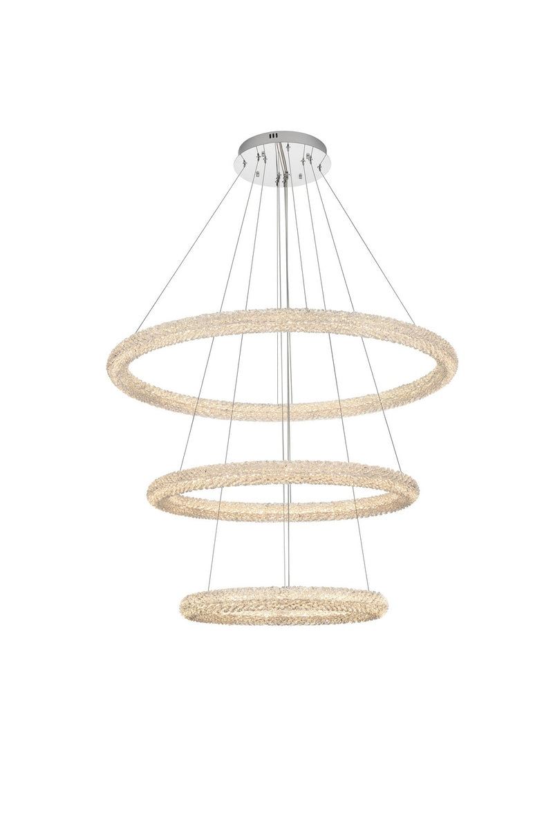 Elegant Lighting 3800G41LC LED Chandelier, Chrome