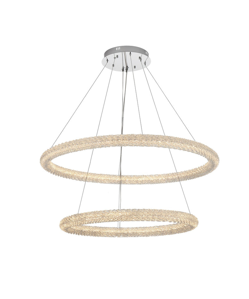 Elegant Lighting 3800G42C LED Chandelier, Chrome