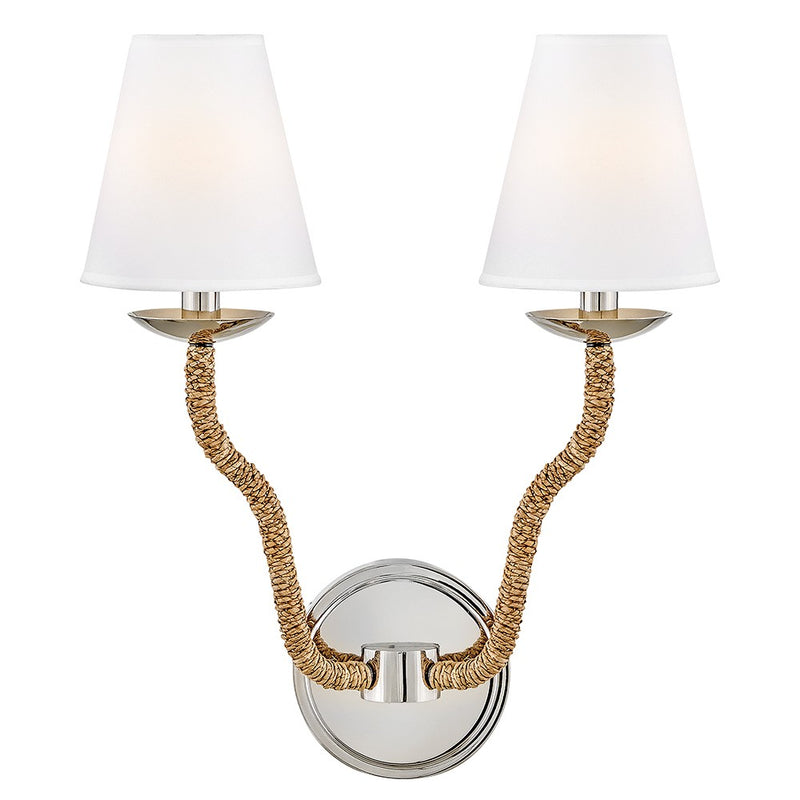 Hinkley 48440PN-NAT LED Wall Sconce, Polished Nickel