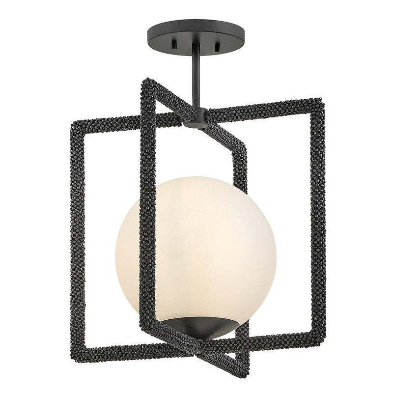 Hinkley 48511PBO LED Convertible Semi-Flush Mount, Painted Black Oxide