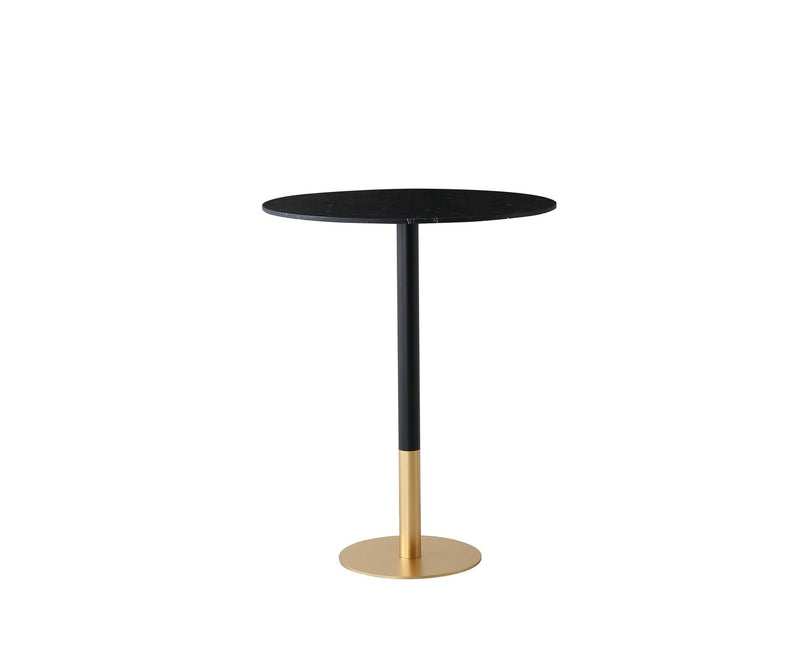 Elegant Lighting AF110232BK Pub Table, Black and Gold